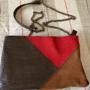 Crossbody bag/clutch fall colors